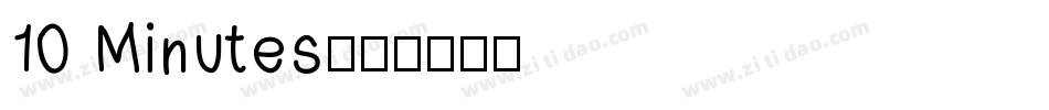 10 Minutes字体转换